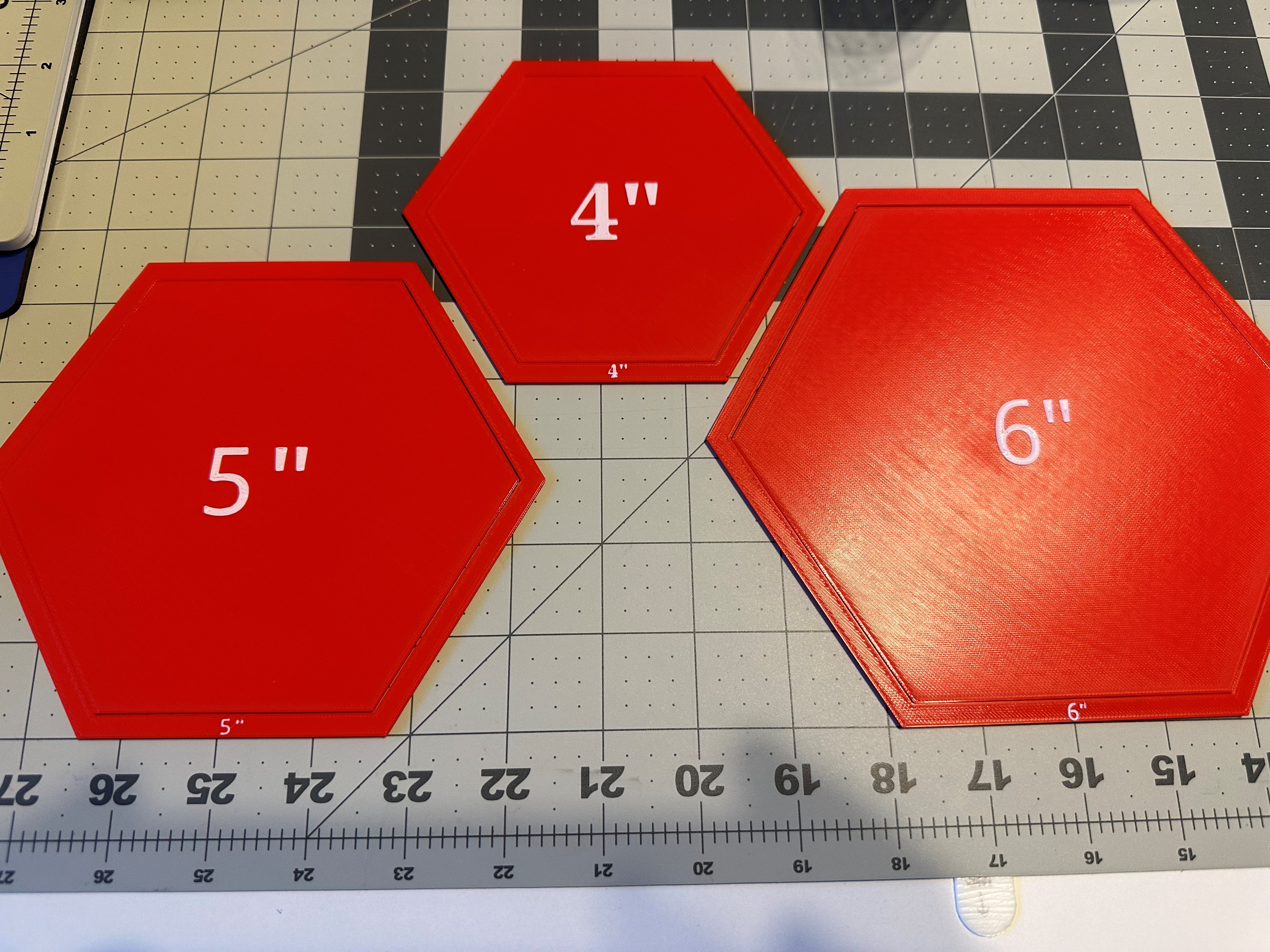Hex Templates for Quilting