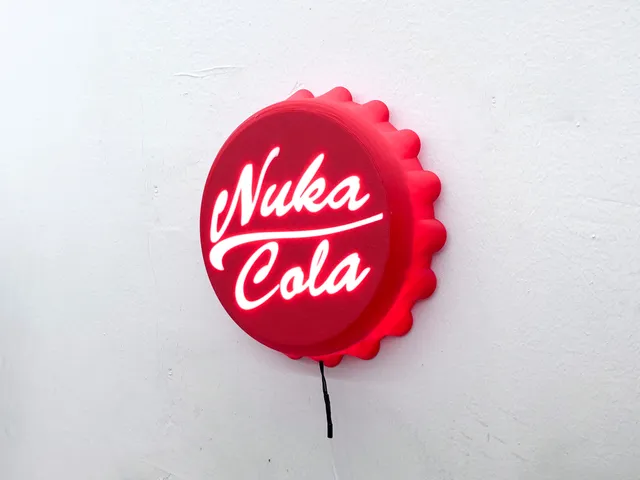 Fallout Nuka Cola Bottle Cap Wall light