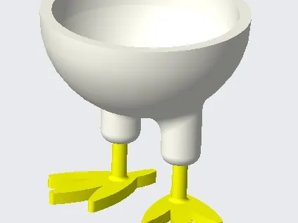 Egg holder with legs