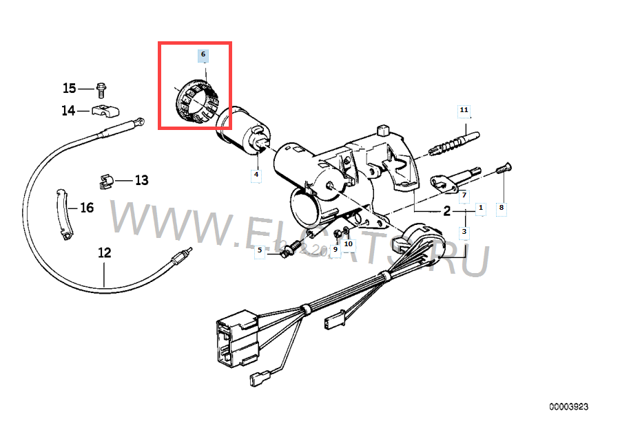 Bmw E30 ignition lock ring (OEM 32 31 1 162 057) by Kotyarko_O