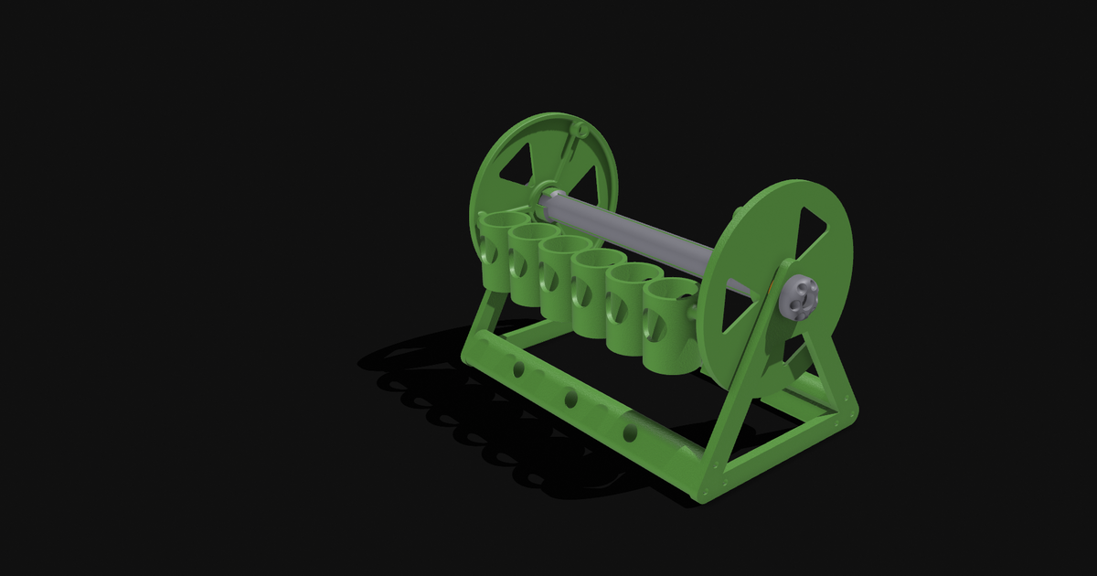 Revolving Paint Rack 36mm x 18 by AOUDE Werks | Download free STL model ...