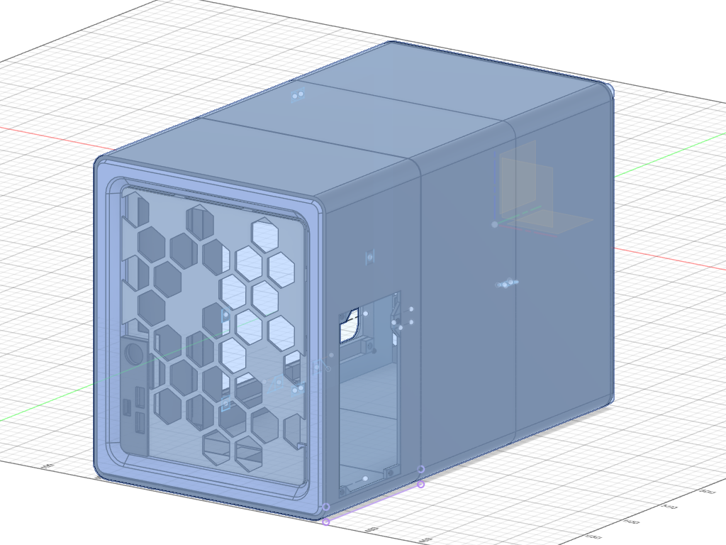 Miniatura 11 do modelo 3D Compact mATX Computer Case (20.6 Liter)