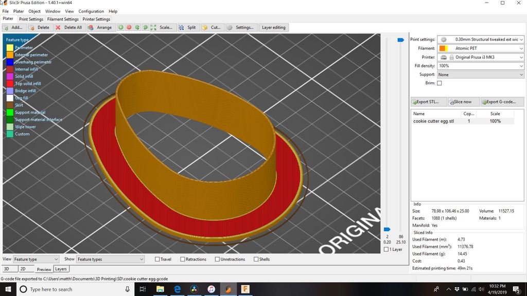 Miniatura 6 do modelo 3D Easter Egg Cookie Cutter and Stamps