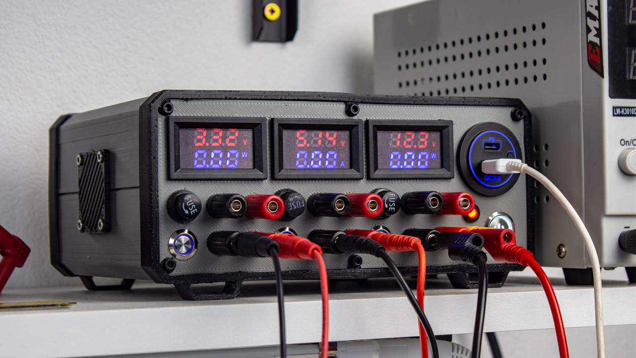 DIY ATX Lab Bench Power Supply by Djambo | Download free STL model
