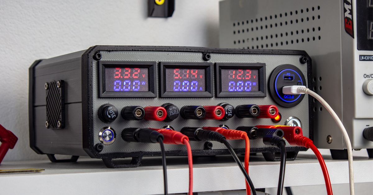 DIY ATX Lab Bench Power Supply by Djambo | Download free STL model ...