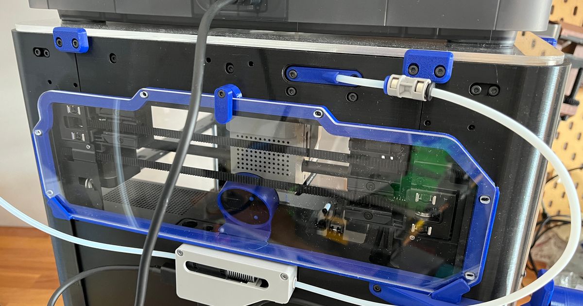 BambuLab P1P - ARC Enclosure - rear panel - easy opener by Chris vK ...