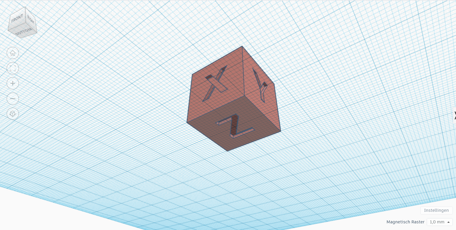 top & bottom Calibration Cube