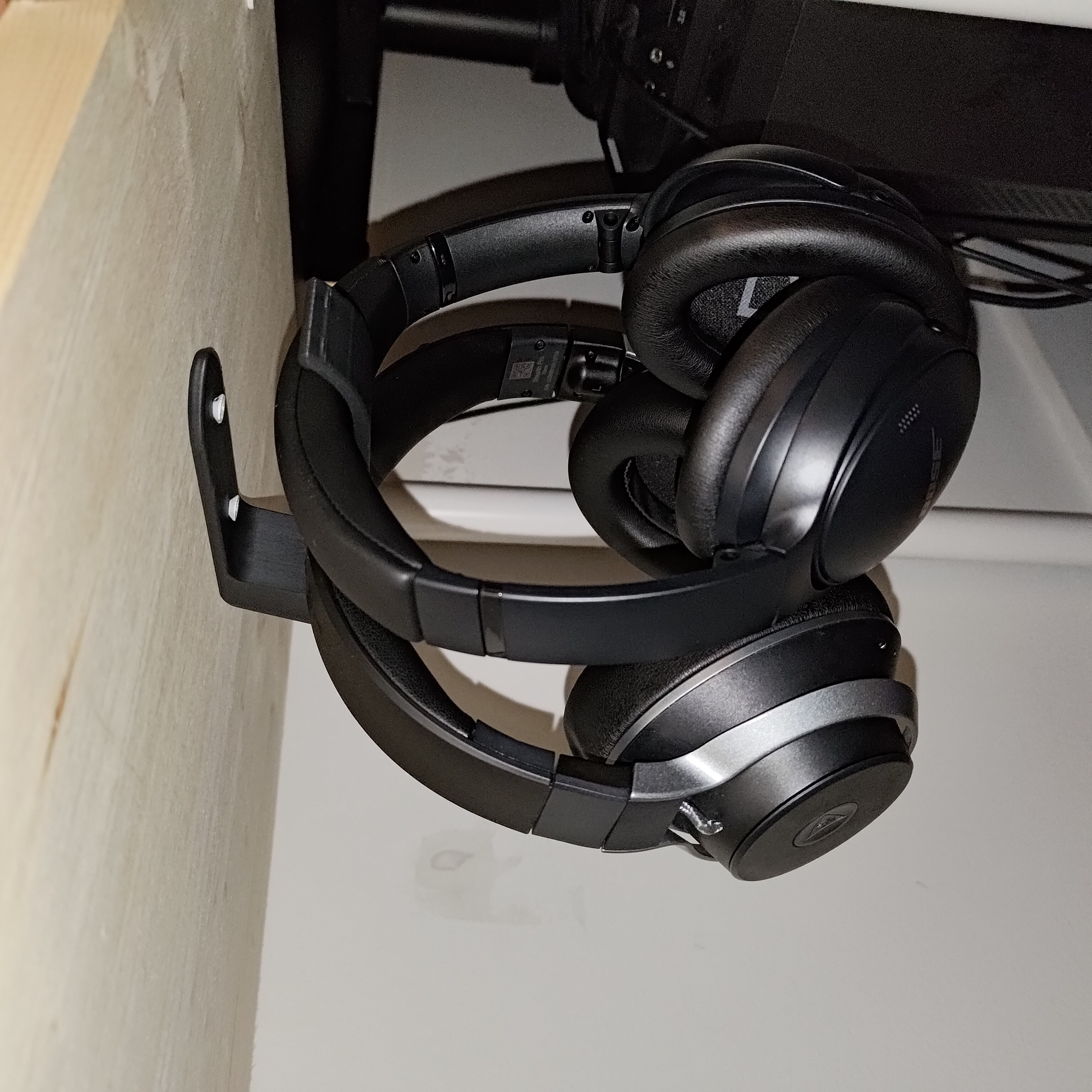 Under Desk headphone holder