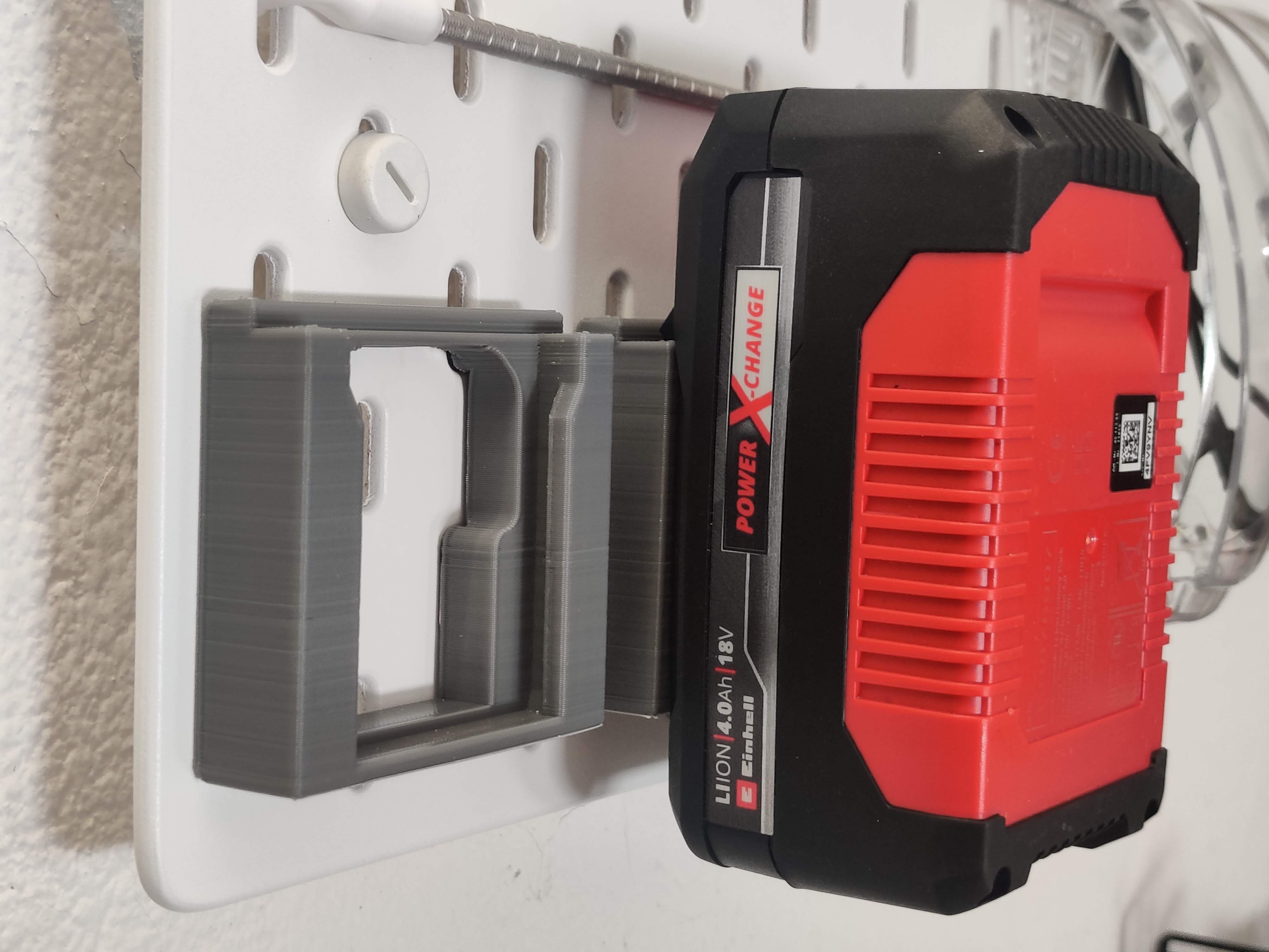 Einhell Battery Holder for Ikea Skadis