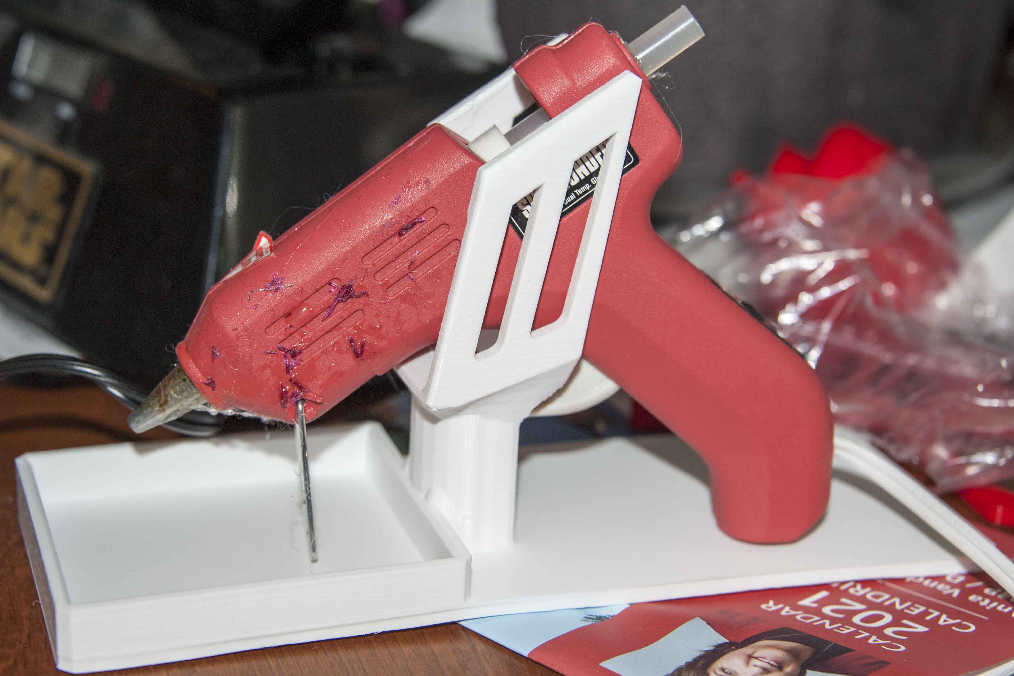 Hot Glue Gun Stand  Support less Print