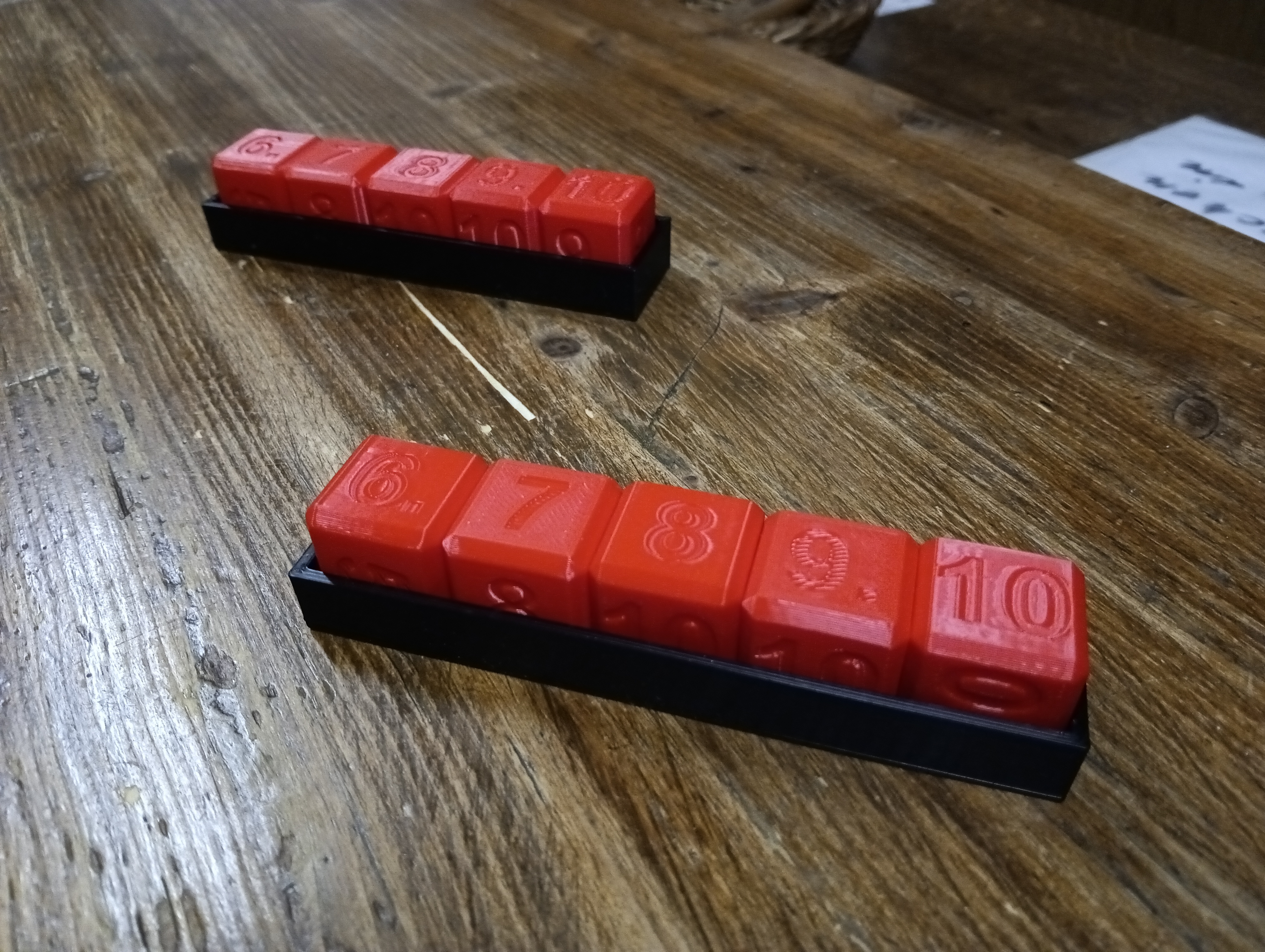shooting training dice tray + additional dice