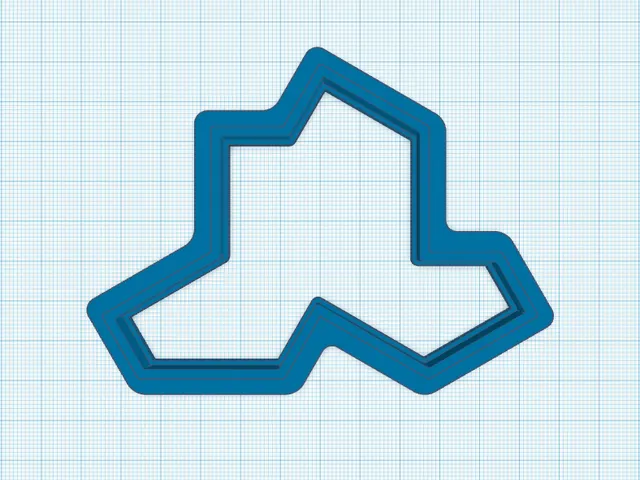 Einstein tile cookie cutter