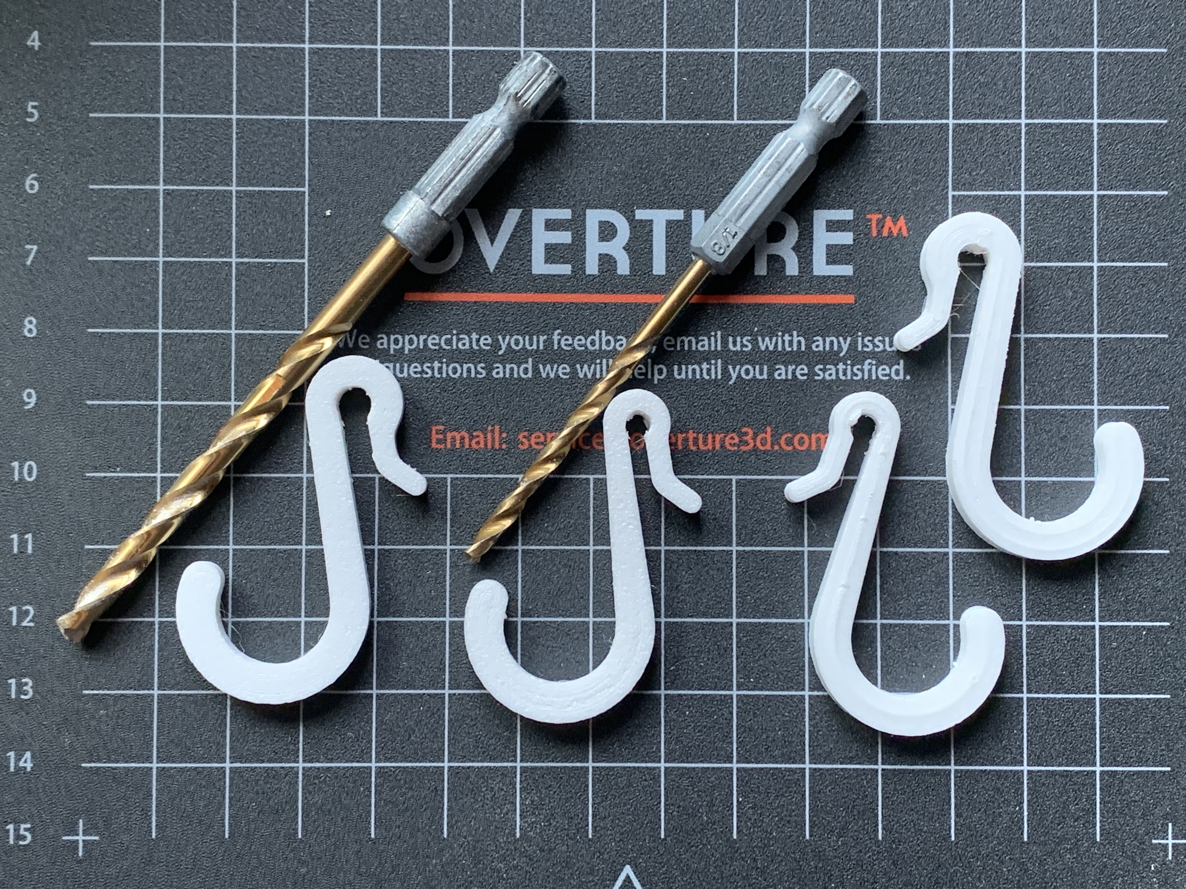 Simple Hooks for Wire Shelving, 5mm and 3.5mm wire