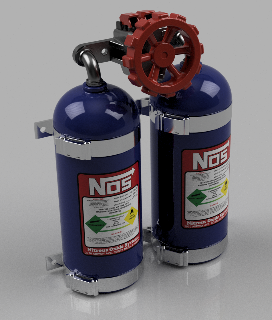 Dual bottle NOS system by Poulpi Download free STL model
