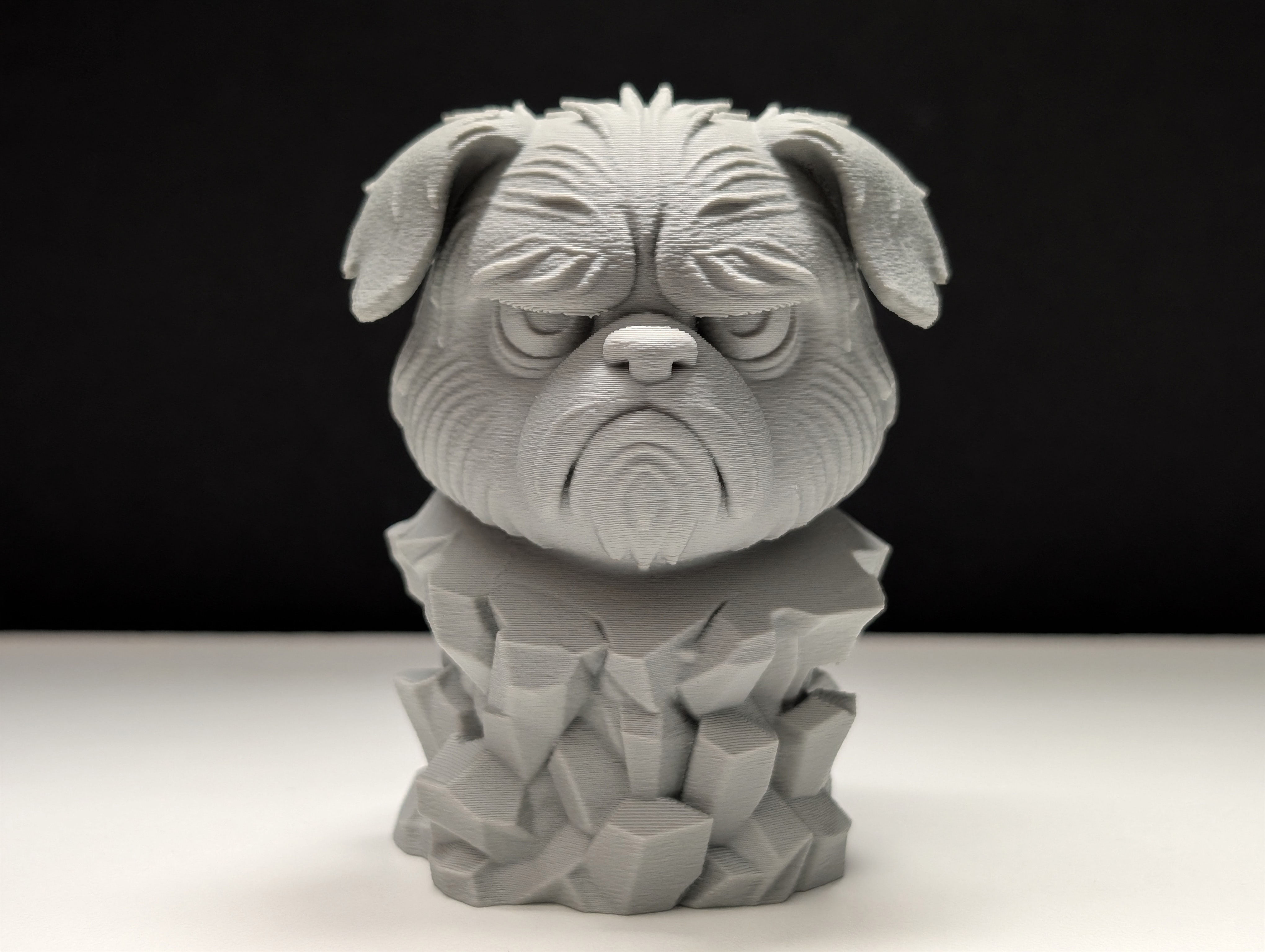 Grumpy Dog - Stone Bust