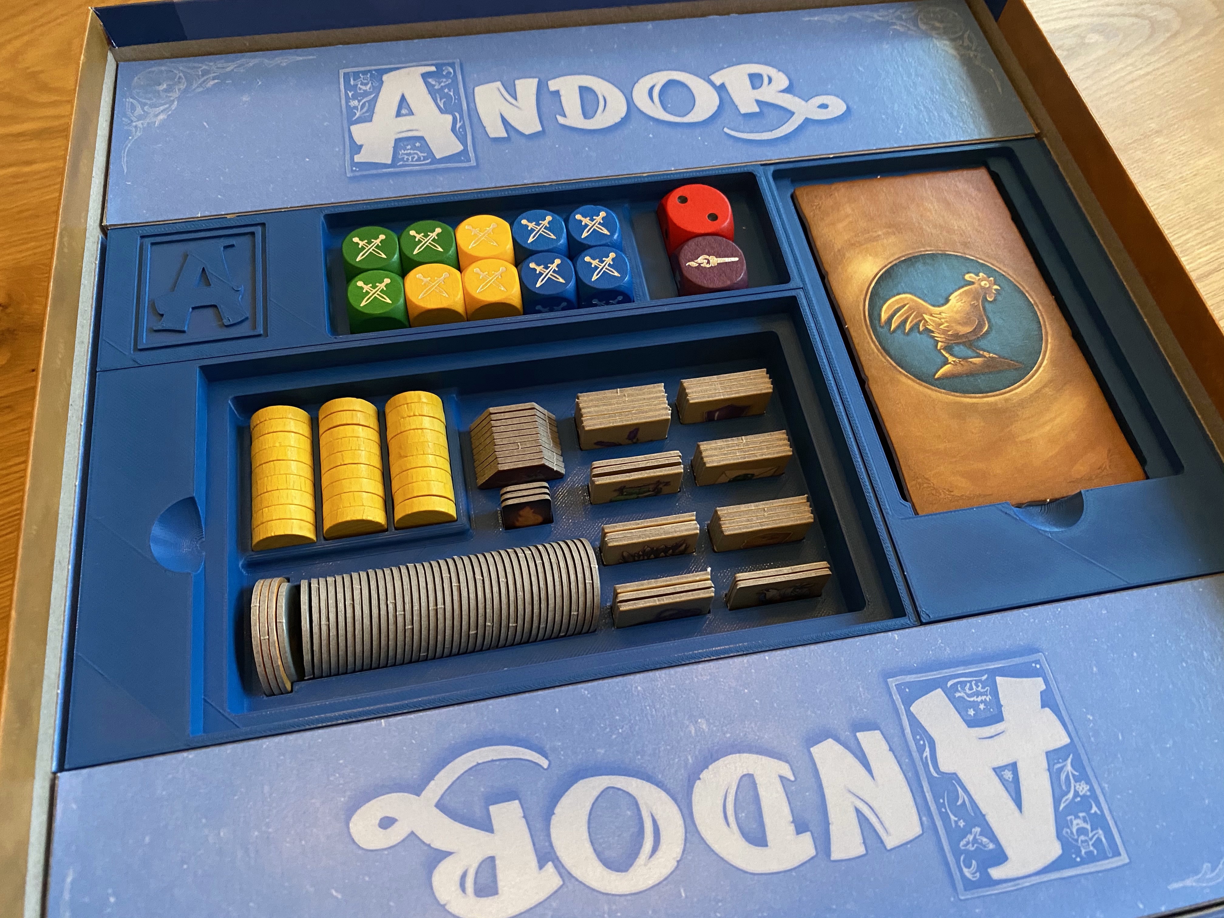 Andor Junior game box organizer