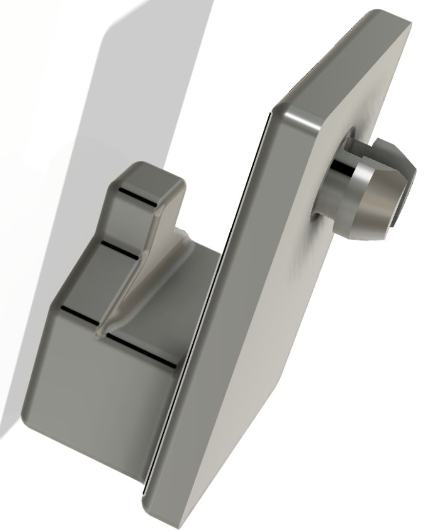 Hook for metal frame shelf by thomers | Download free STL model ...