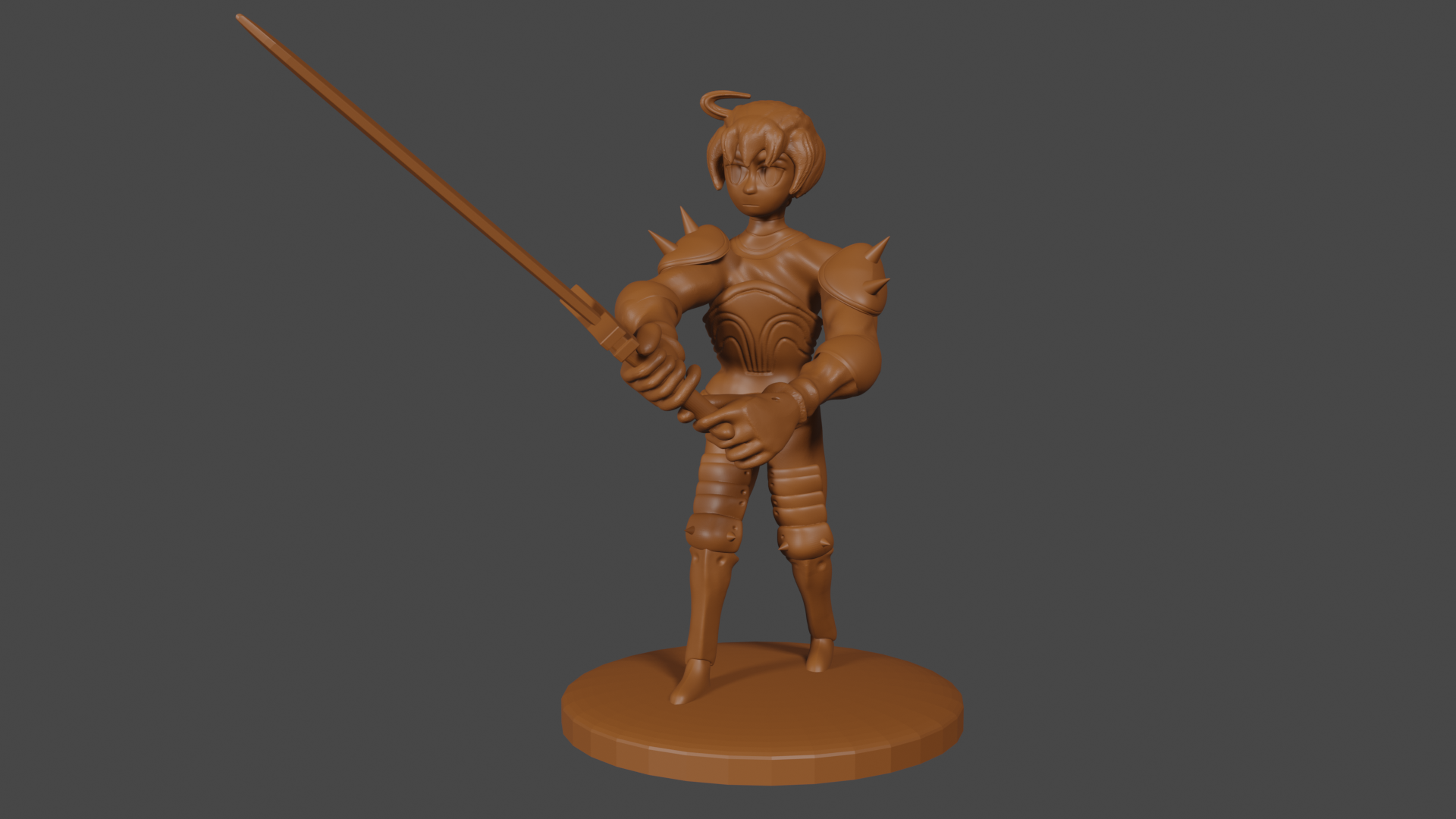 Final Fantasy Tactics inspired, Ramza, Tabletop DnD miniature