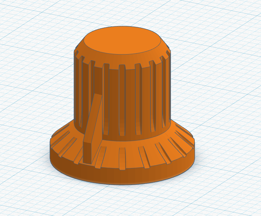 Potentiometer knob 6mm by Bartosz Niedziałkowski Download free STL