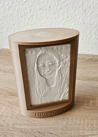 Lithophane oval 10x15 Foto