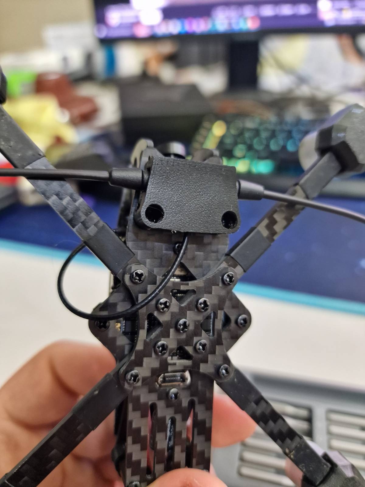 20mm TBS Crossfire Immortal T  antenna mount - baby ape pro mount