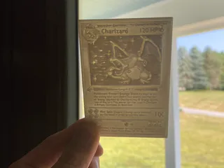First Edition Charizard lithophane card by Engineering Addiction | Download  free STL model | Printables.com