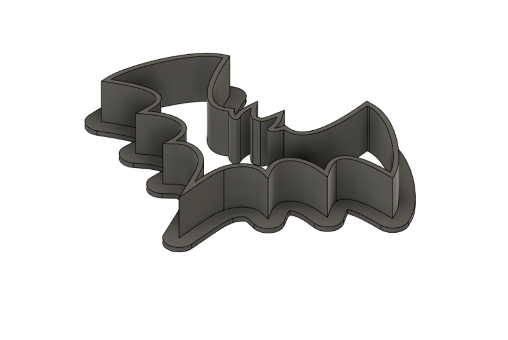 Halloween Bat cutter - cookie, playdough, fondant, polymer clay