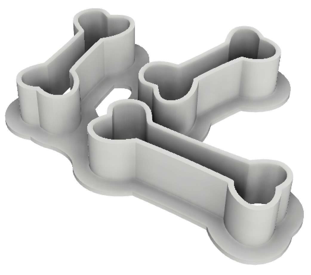 Halloween bones cutter cookie, fondant, playdough, polymer clay by