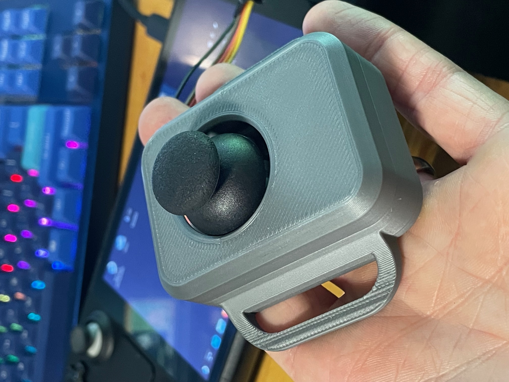 snap assembly thumbstick shell