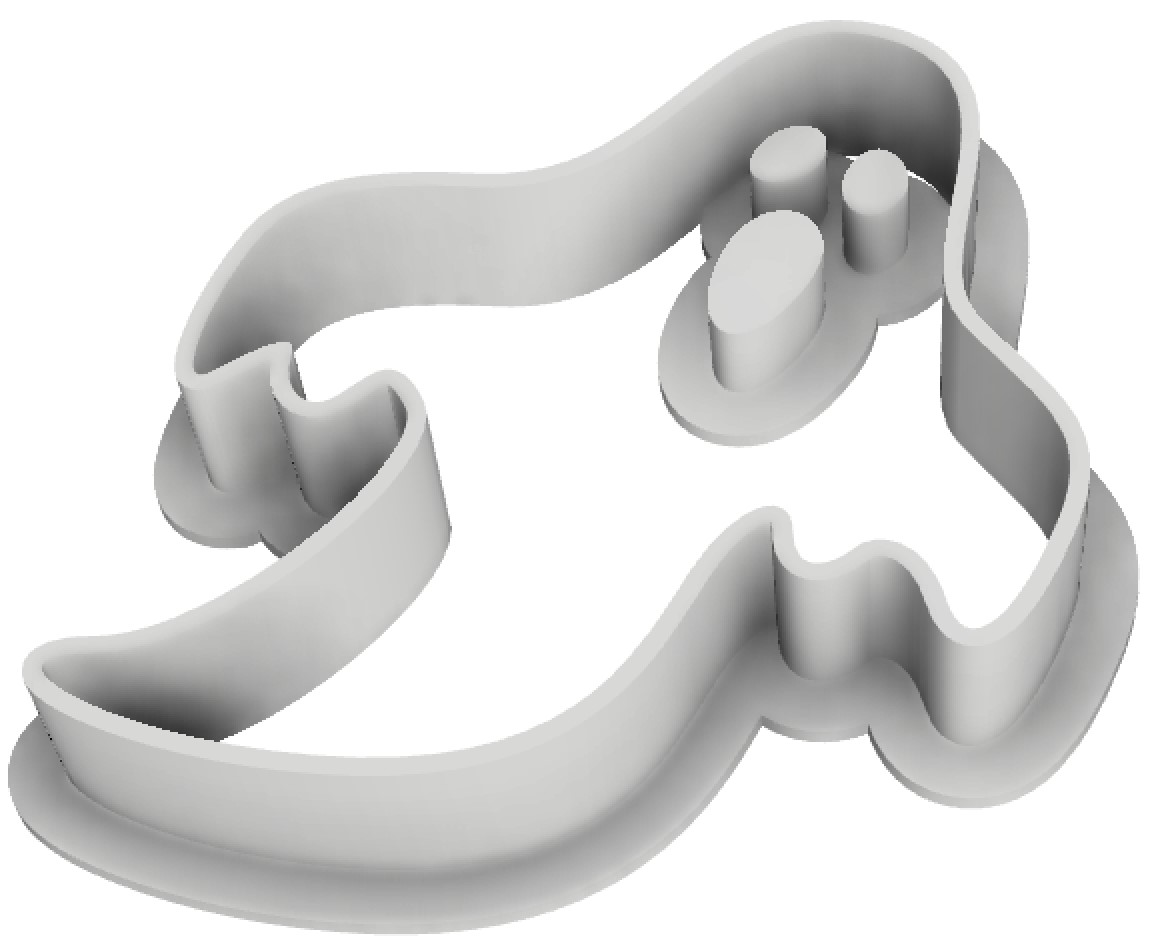 Halloween ghost cutter playdough, fondant, cookie, polymer clay by