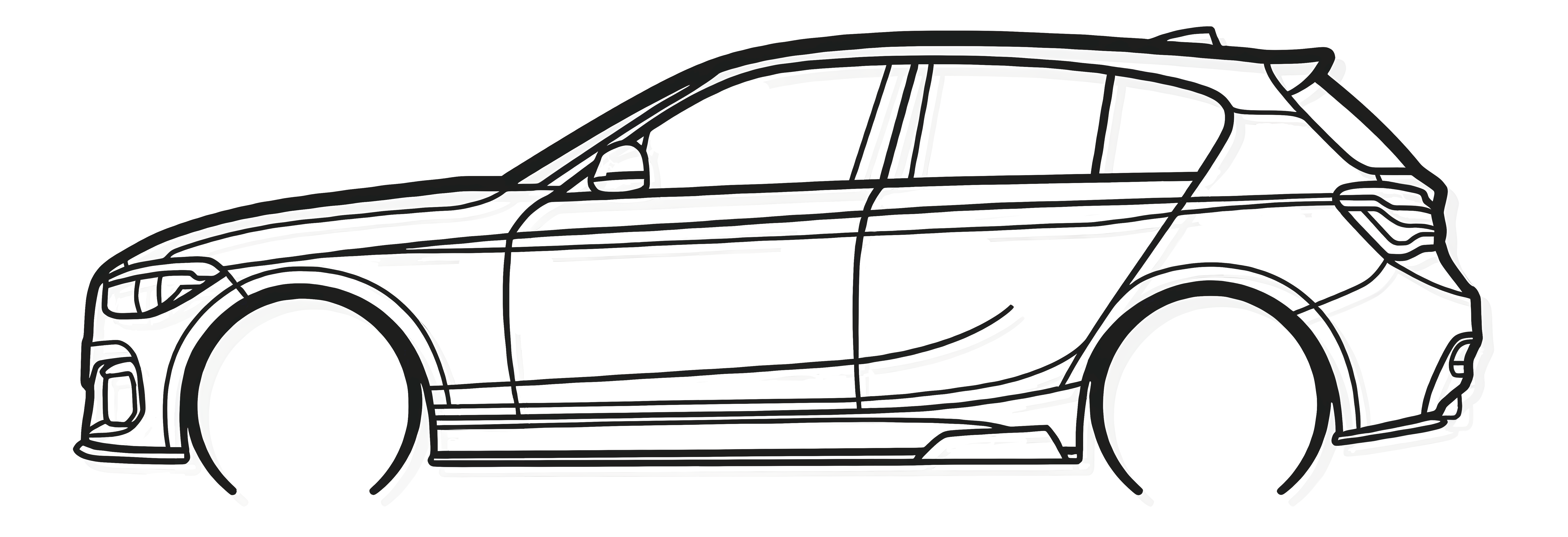 BMW M140i F20 Silhouette Wallart