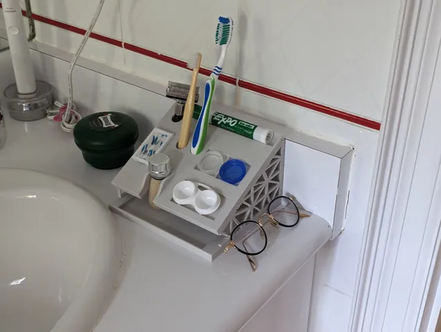 Bathroom Morning Routine Rack (Vers. 0)
