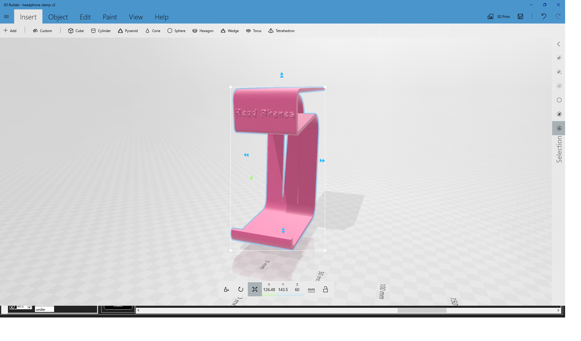 Headphone hook\clamp for a desk or shelf