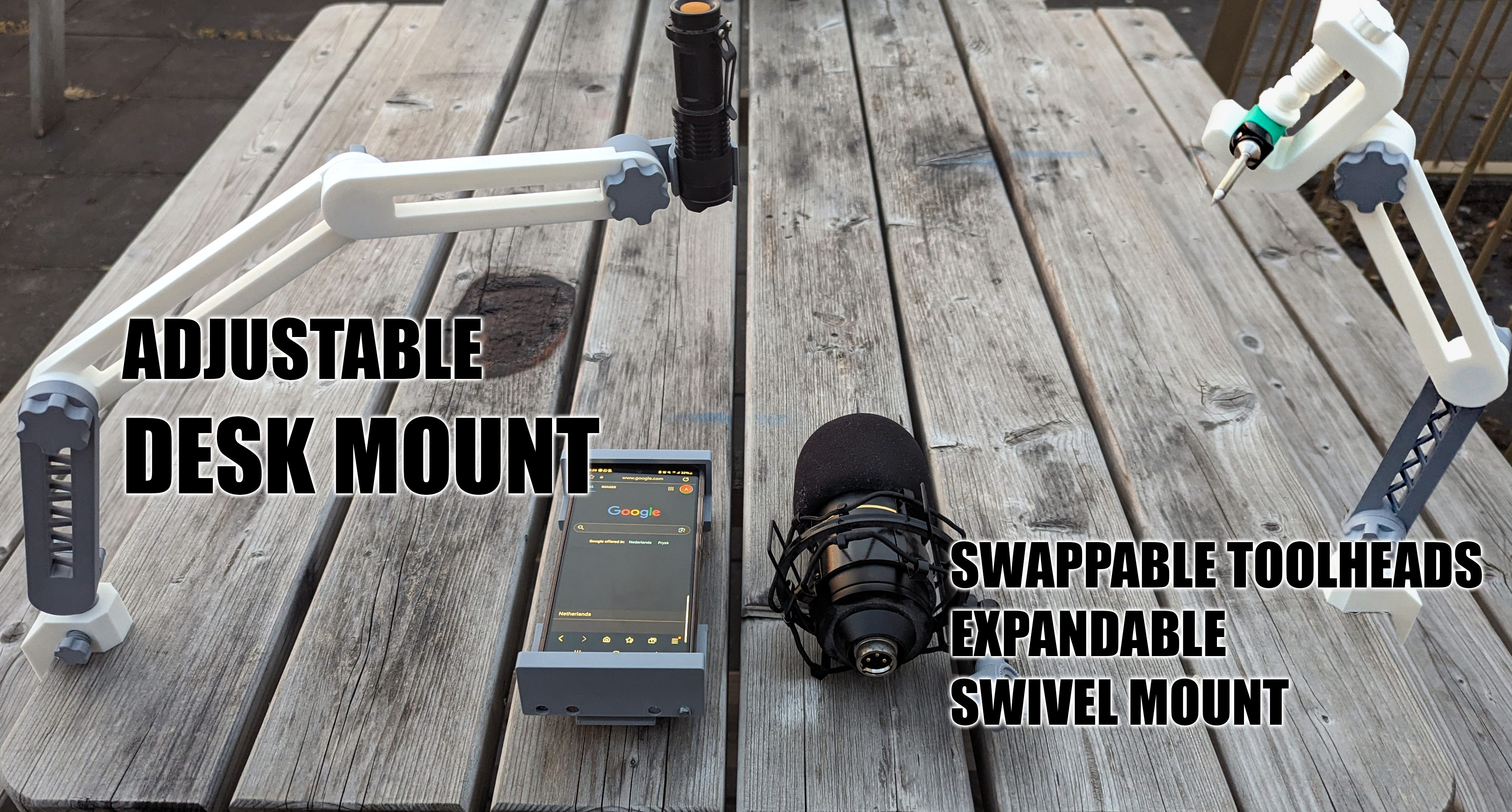 Multifunctional Adjustable Desk Mount