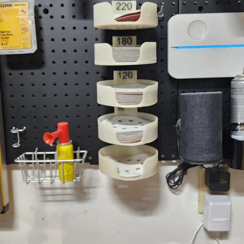 Free 3D file Pegboard Sandpaper Organizer 🏠・3D printable design