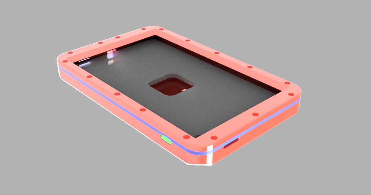 Samsung Galaxy Tab A7 Lite childresistant case with Tile locator; TPU