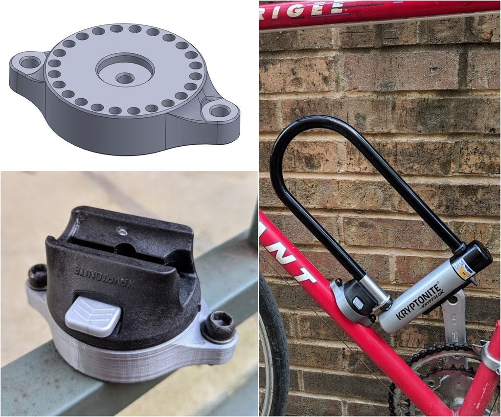 Bike lock holder kryptonite sale