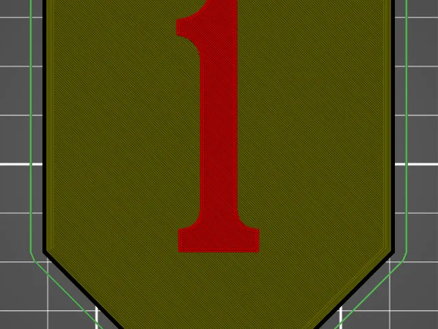 US Army's 1st Infantry Division Patch