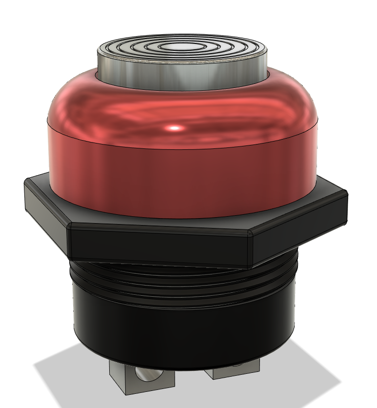 Large automotive momentary switch/button by JForce Download free STL