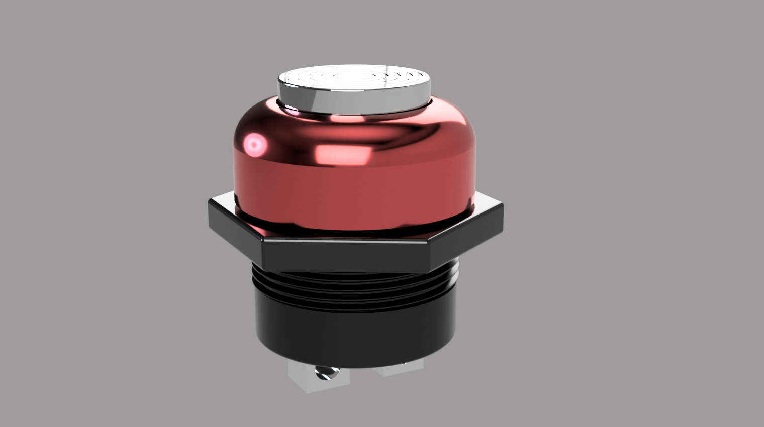 Large automotive momentary switch/button by JForce Download free STL