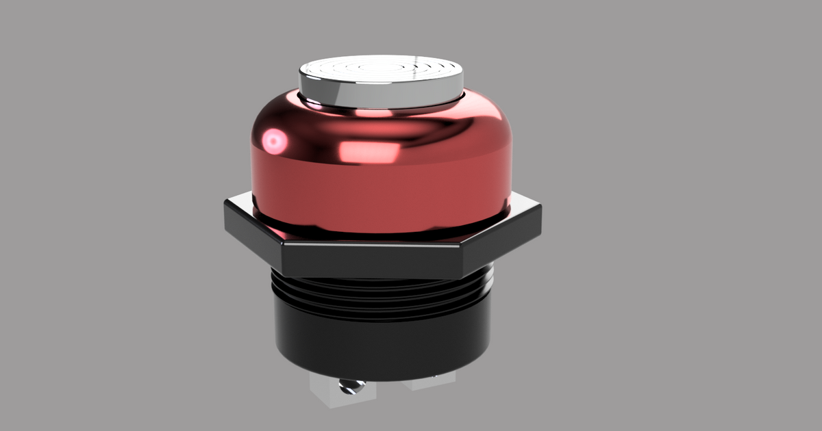 Large automotive momentary switch/button by JForce Download free STL