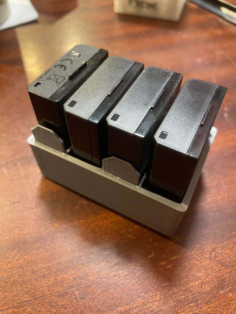 Battery Box for storing 4 Rebel T6 batteries (LP-E10)