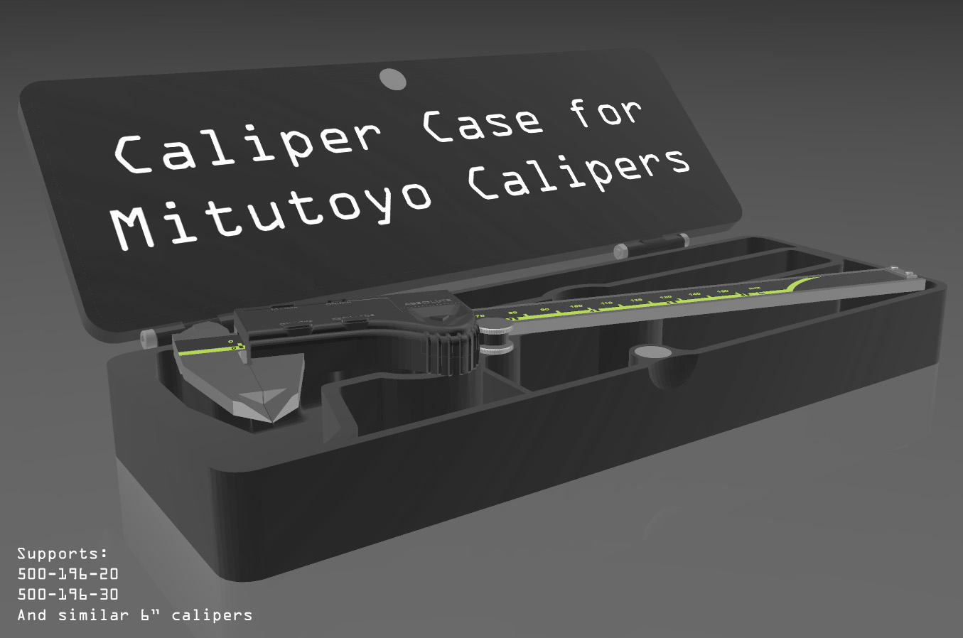 Caliper Case for Mitutoyo Calipers by SirDutchALot Download free STL
