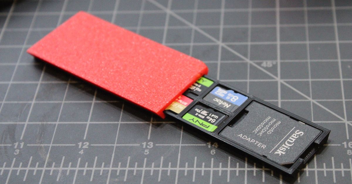 SD Card Holder by Clippy923 Download free STL model