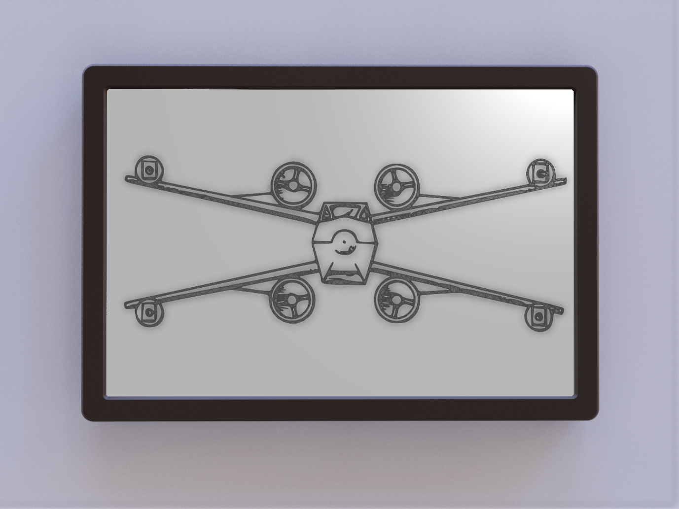 Star Wars X-wing Patent Art - Front