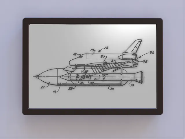 Space Shuttle Patent Art - Side