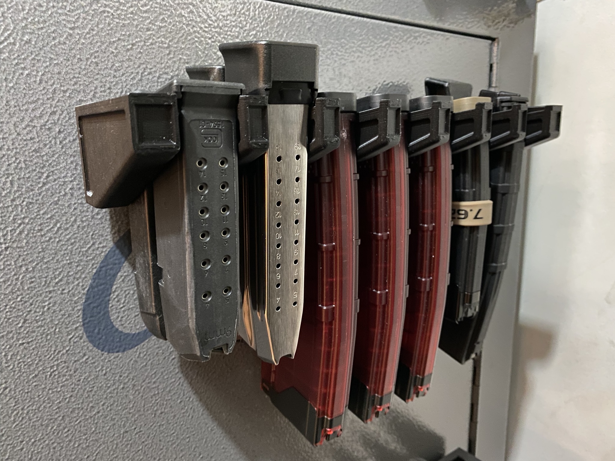 7-Slot AR15 Vertical Mag Holder (Magnet or Screw Mount) by JDB