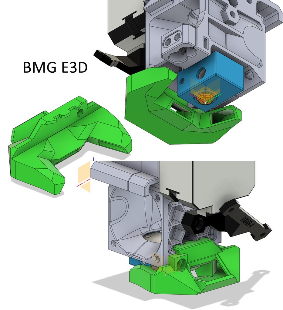 FAN-DUCT für Mosquito BMG / Mosquito LGX / BMG E3D V6 / LGX Cooper FF ...