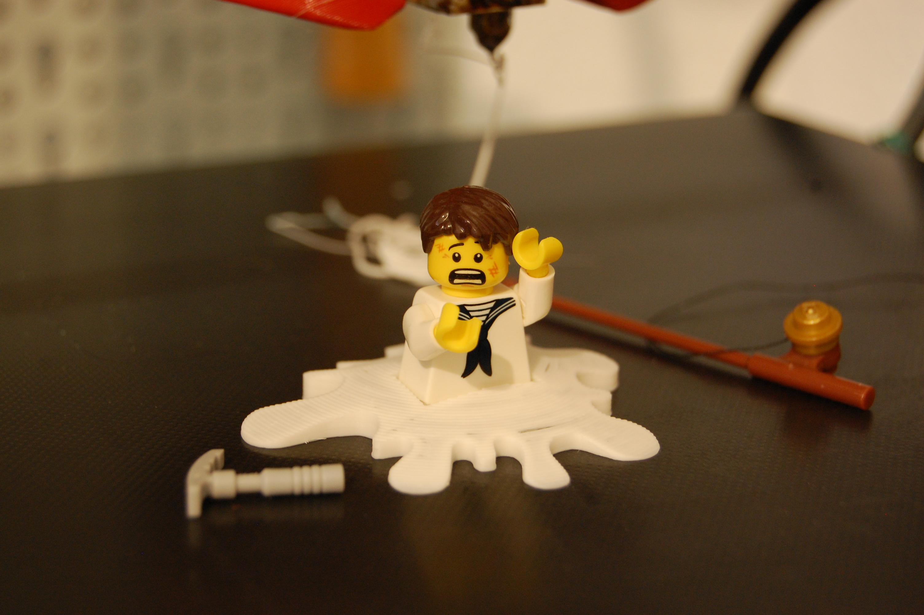 Molten LEGO guy