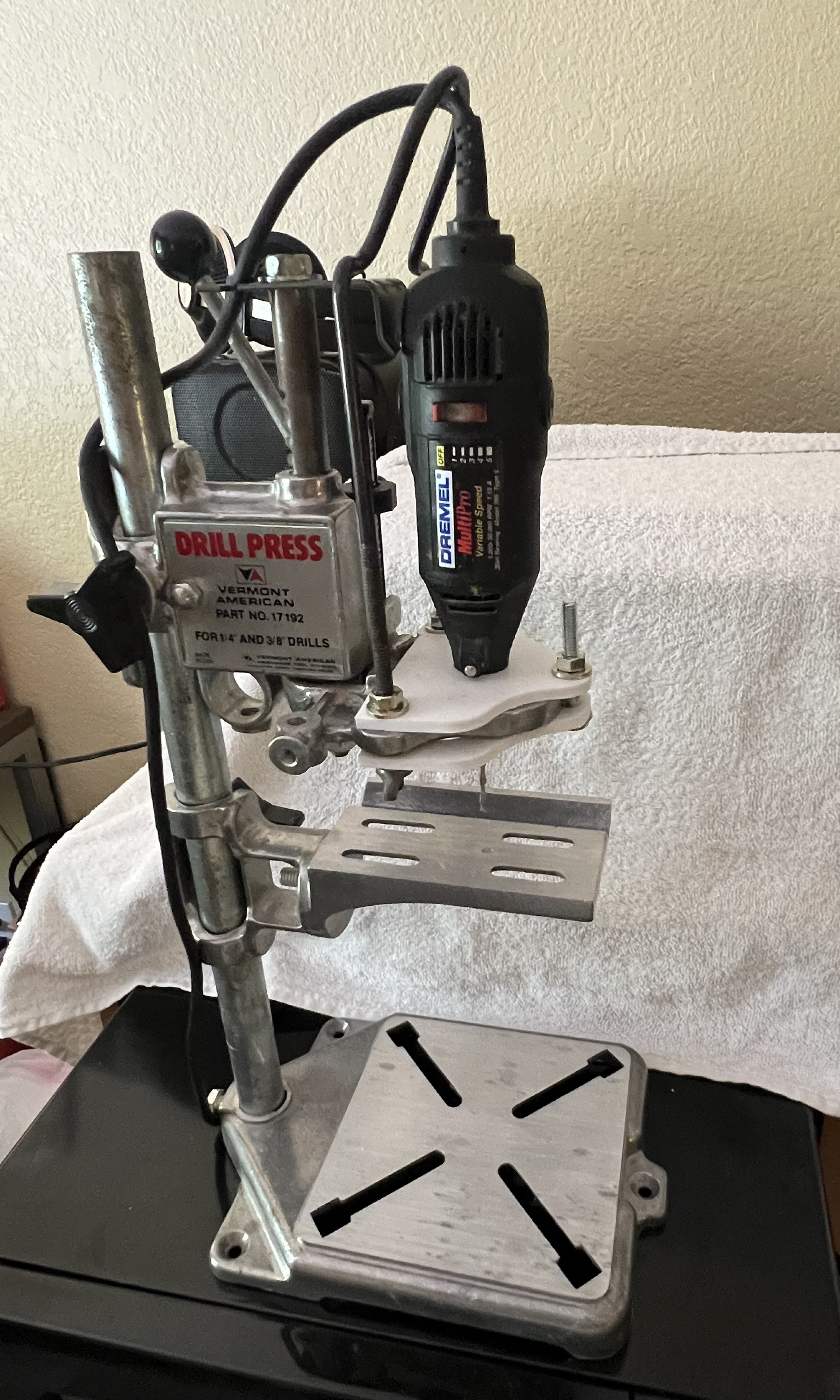 Dremel/Vermont American Drill Press Adaption Clamp by Tom Anderson (The